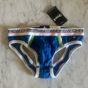 Andrew Christian Show-It Briefs – Blue (Small) | NWT